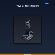 Freya Goddess Figurine - STL File for 3D Printing