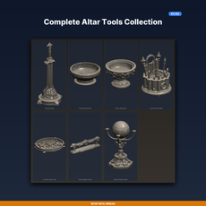 Complete Altar Tools Collection - 7-Model 3D Printable Bundle