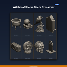 Witchcraft Home Decor Crossover - 8-Model 3D Printable Bundle