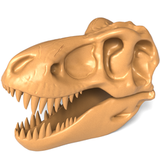 Highly Detailed Realistic T-Rex Skull 3D Printable Model - Tyrannosaurus Rex