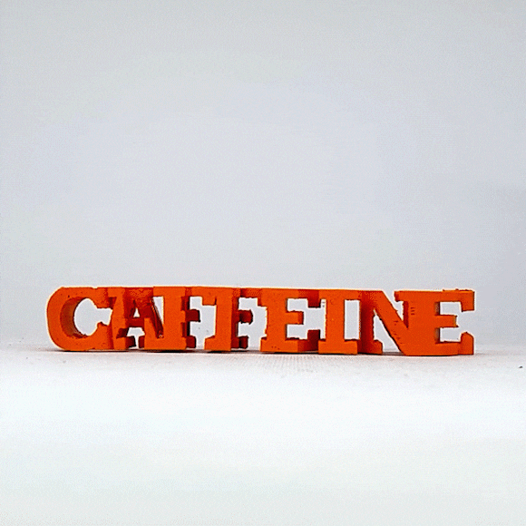 Text Flip - C8H10N4O2 (Caffeine)