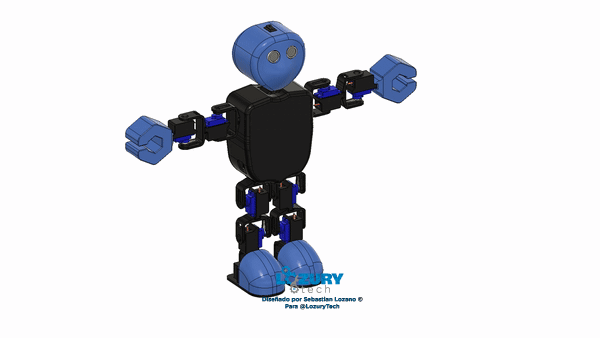 Humanoid Robot for Arduino with 9G Servo Motors : SG90 - TS90A