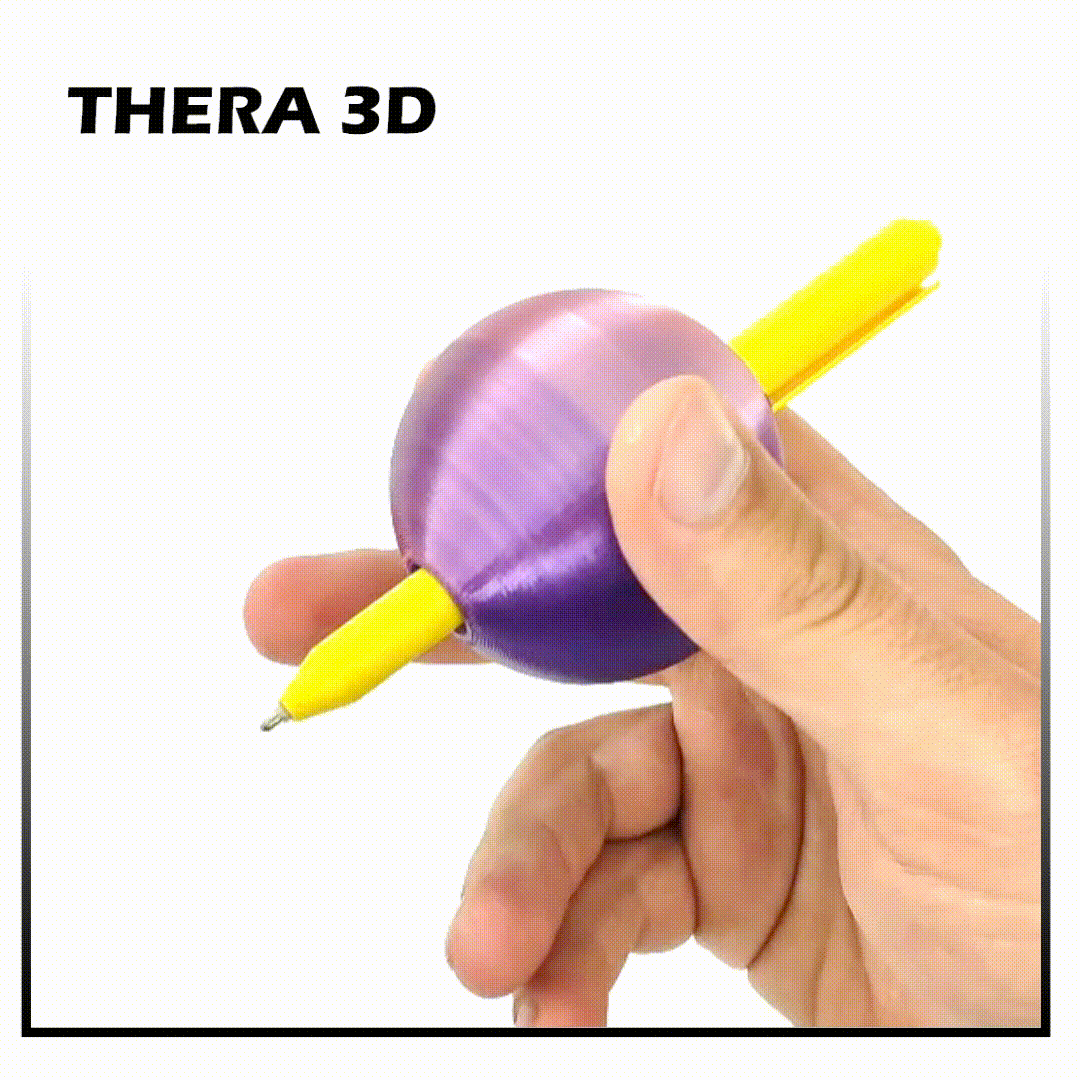 THERA 3D- Ergonomic Writing Sphere (6 cm diameter, 1.2 cm hole)