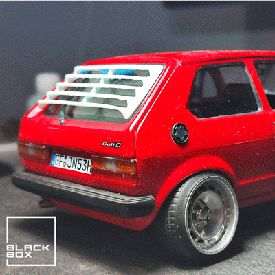 GOLF MK1 Rear window Louver for REVELL FUJIMI 1-24th and 1-18th