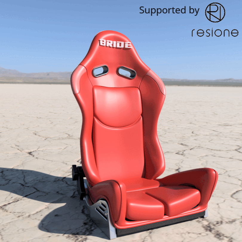 Bride Low Max bucket race car seat for diecast and scale models