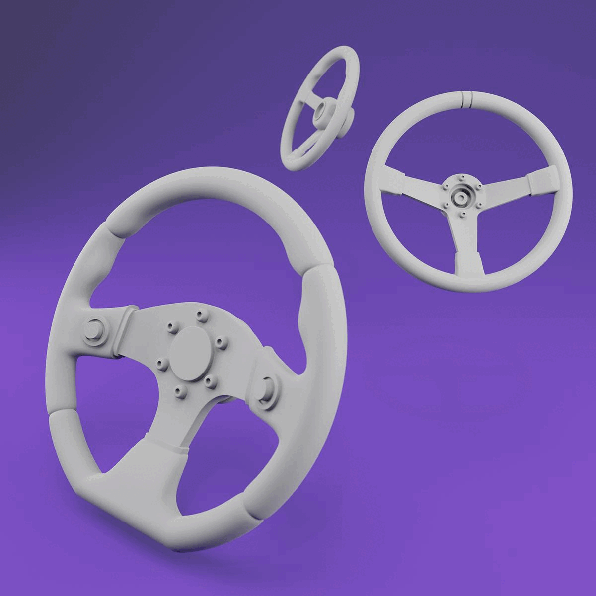 Steering Wheel set - 1/24 - Scale Model Accessories