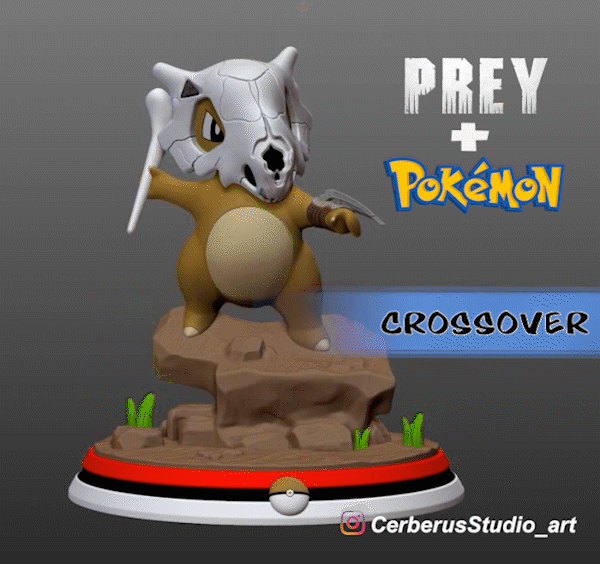 CUBONE+PREY_Crossover POKEMON + PREDATOR