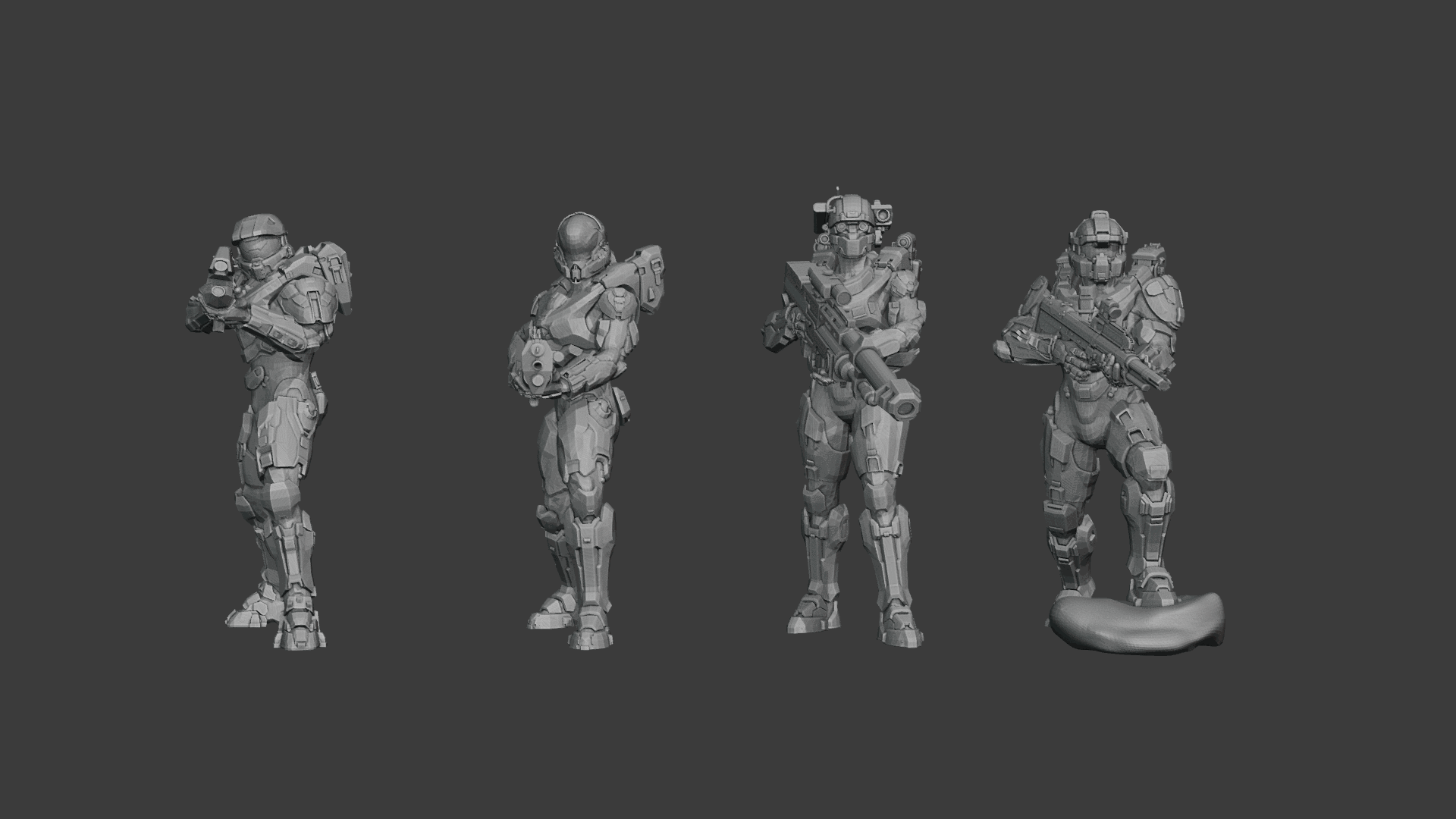 Halo Reach Spartan Blue team- Master Chiefs squad