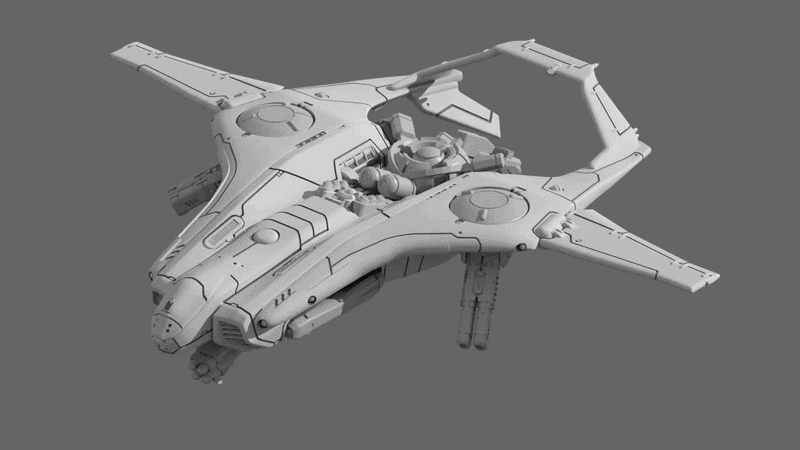 Tengu Fish VTOL Railgun Sniper Upgrade Kit