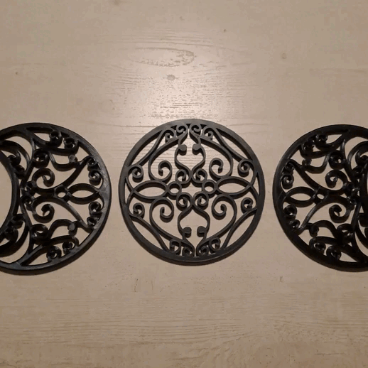 Moon phase wall decor, Wicca, Pagan