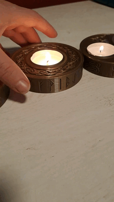Celtic Tripple Moon Tea light Holder, wicca, pagan