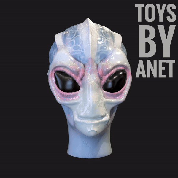 alien Harry Vanderspiegel's head from (Resident Alien)