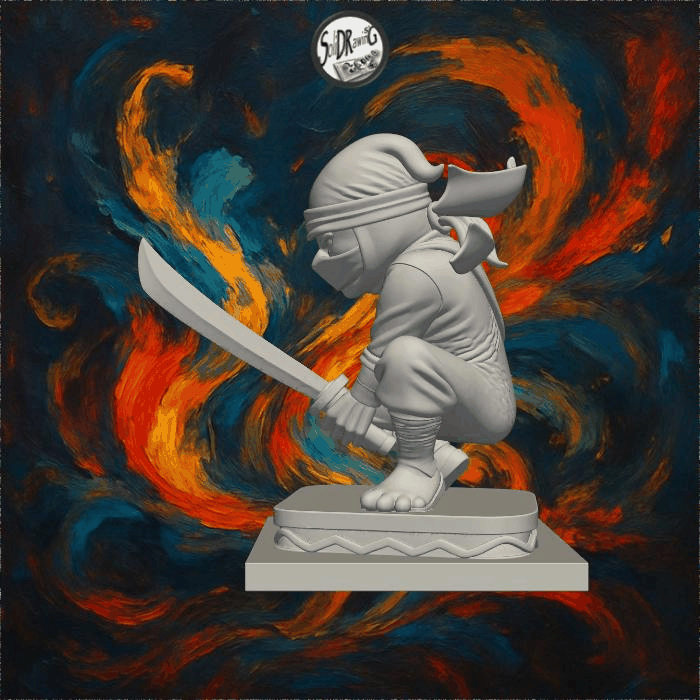 Stealth Strike – Ninja Warrior Sculpture – SoliDRawinGs SG243