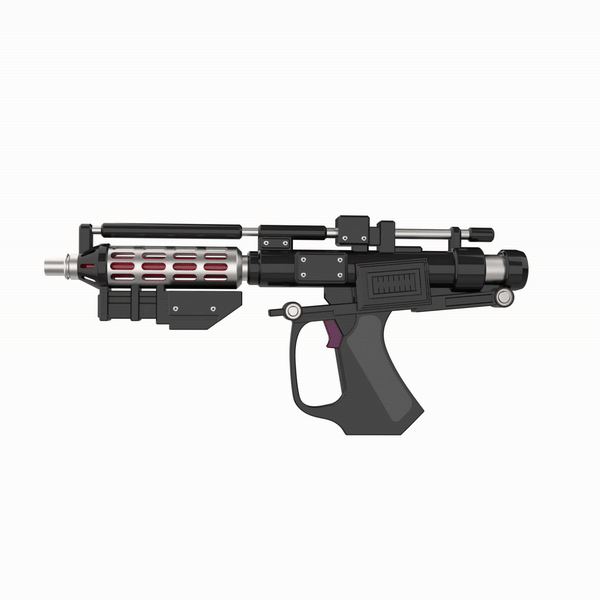 Cosplay 3D Printable Blaster inspired by B1 Battle Droid E-5 Blaster Rifles
