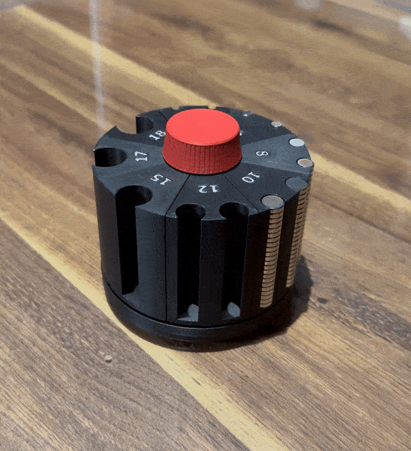 Magnet Organizer / Magnet Dispenser / Magnet Revolver Design / STL / Office