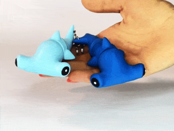 Cute Flexi Hammerhead Shark (Keych. & Magnet)๐ฆ๐จ