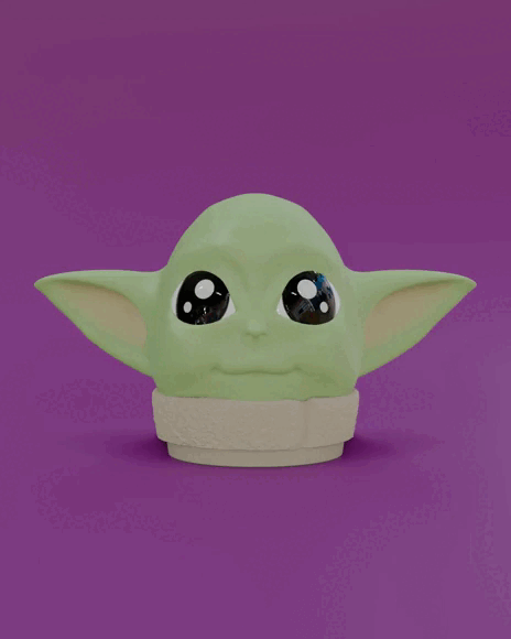 EASTER EGG PIGGY BANK CONTAINER - BABY YODA - STARWARS