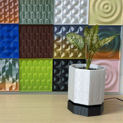 💡Lighting FLOWER POT 🪴 Octagon + Korean Pattern 2023 New Planter