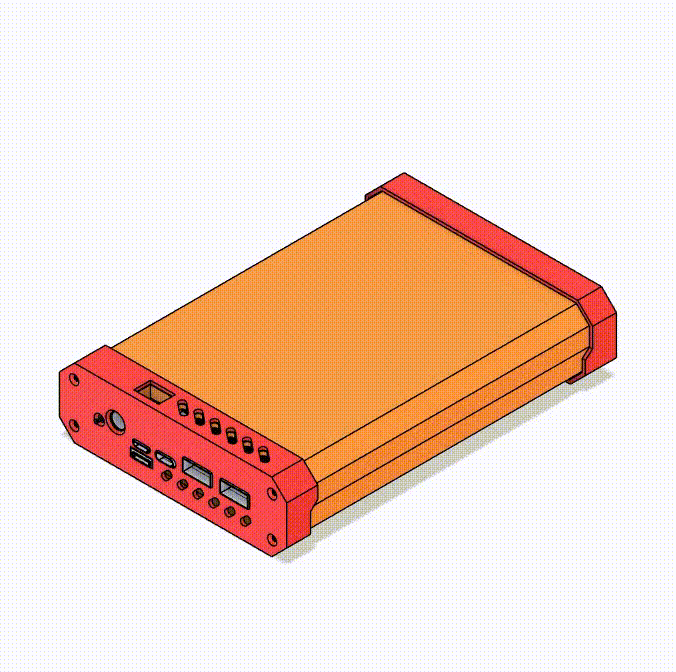PowerBank 100W PowerBank Case (5S1P) - QC4.0 QC3.0 LED Dual USB PD Fast Charge 5A 100W 65W