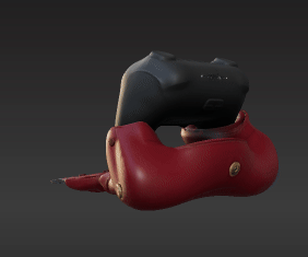 Razor Glove Controller Stand: Unique Gaming Accessory for PS/Xbox