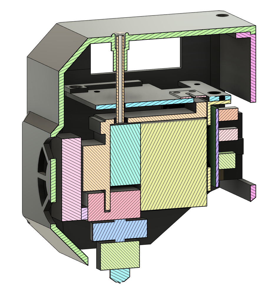 QIDI I-Fast stock High Temp Ruby Extruder (single) Reverse Engineer CAD