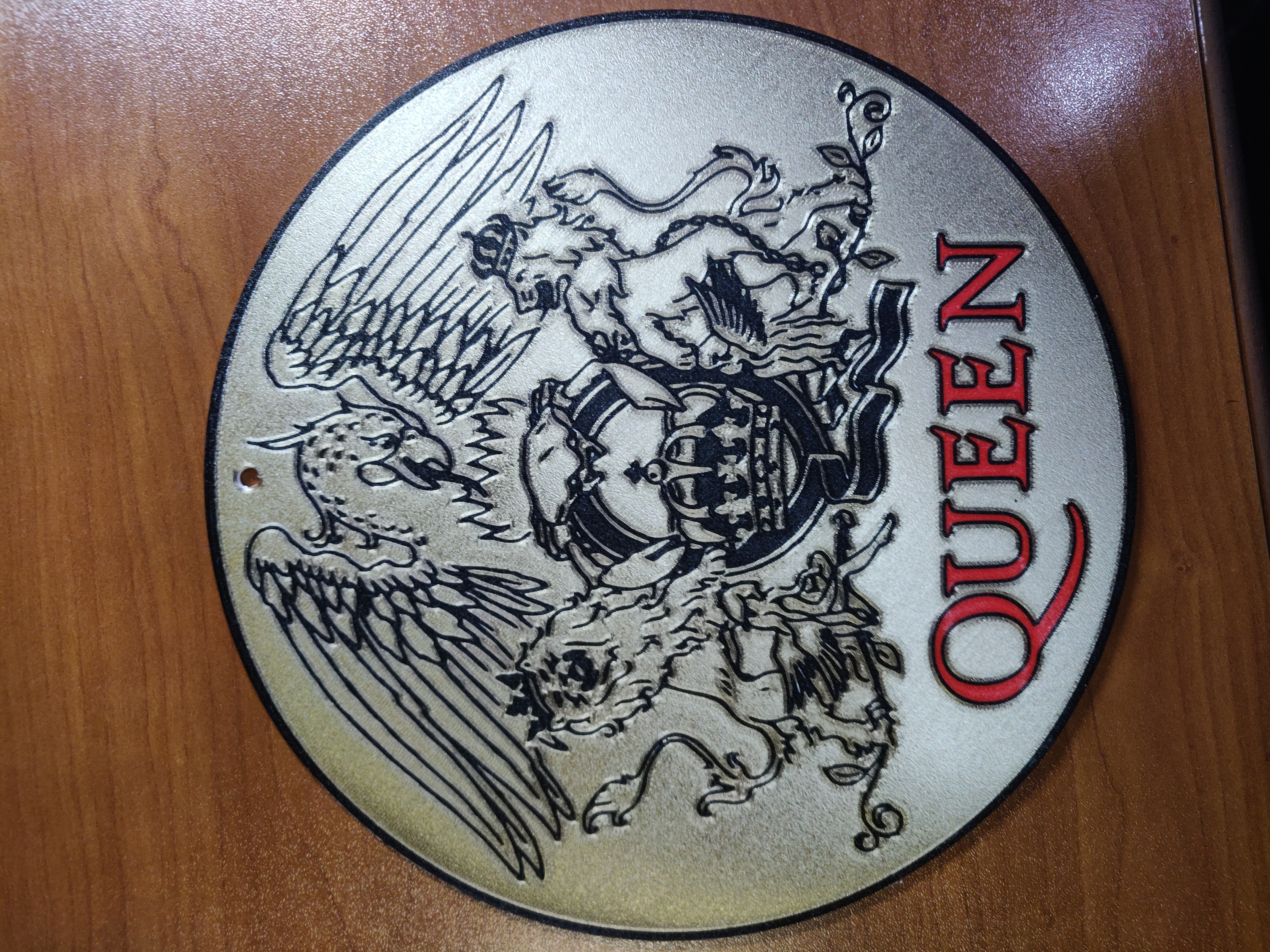 Queen wall disc multicolor