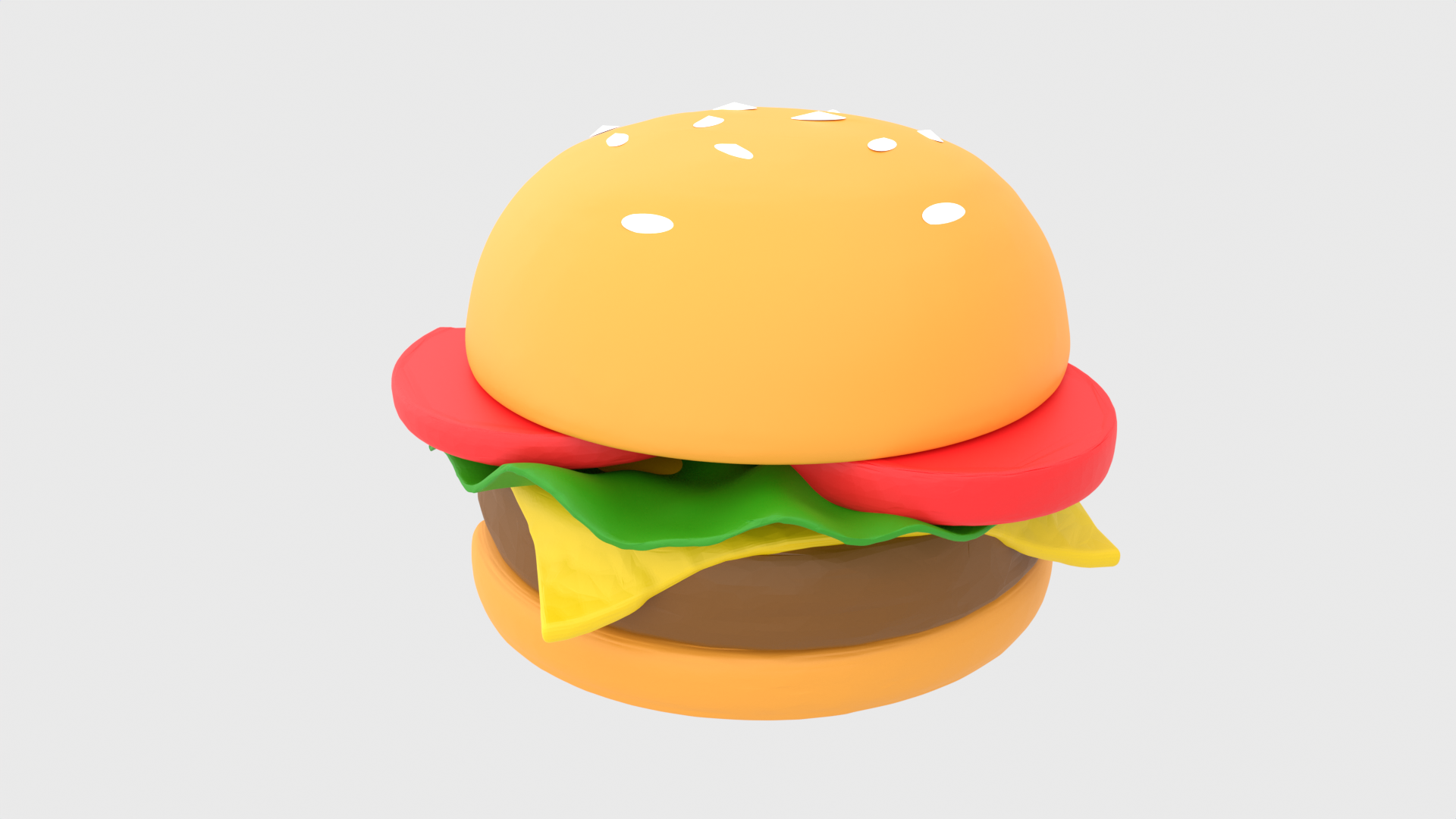 Realistic Hamburger Prop