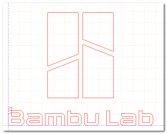 DXF - Bambu lab logo