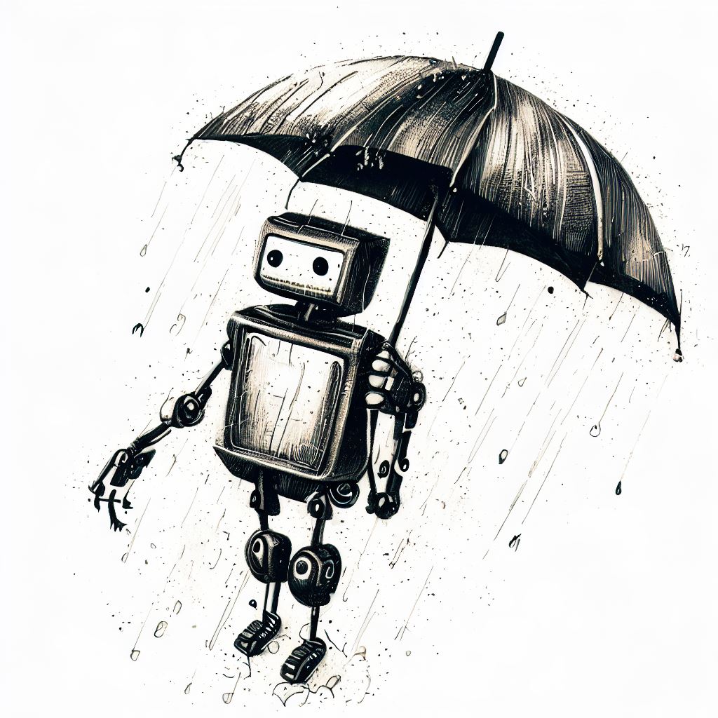 Robot in the rain - HueForge