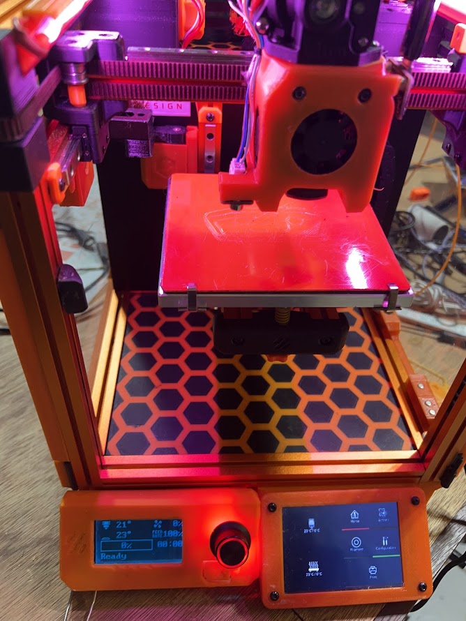 Voron 0.1 Hex pattern base cover