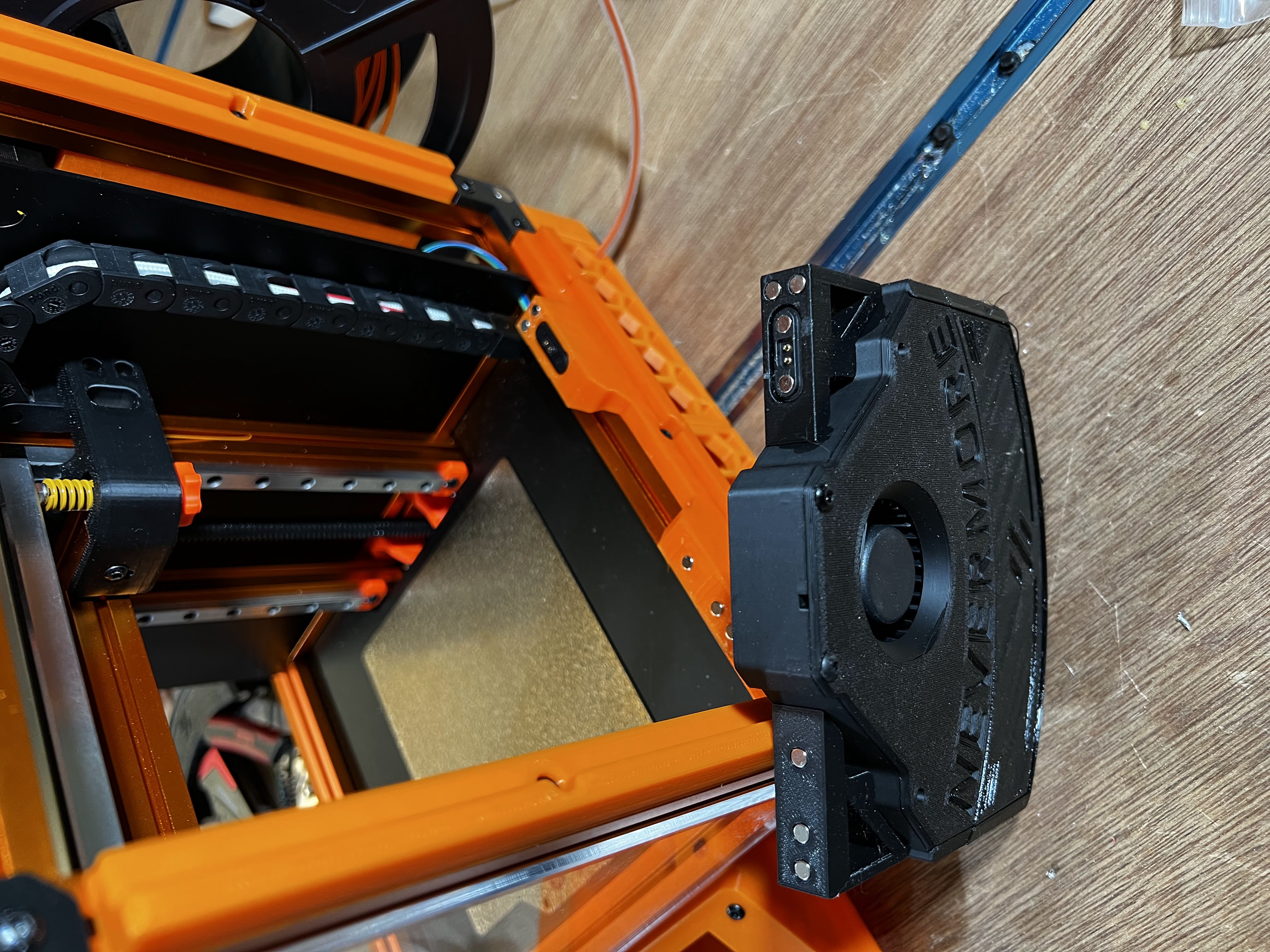 Voron 0.1 Mag-panel addition of plugin nevermore filter