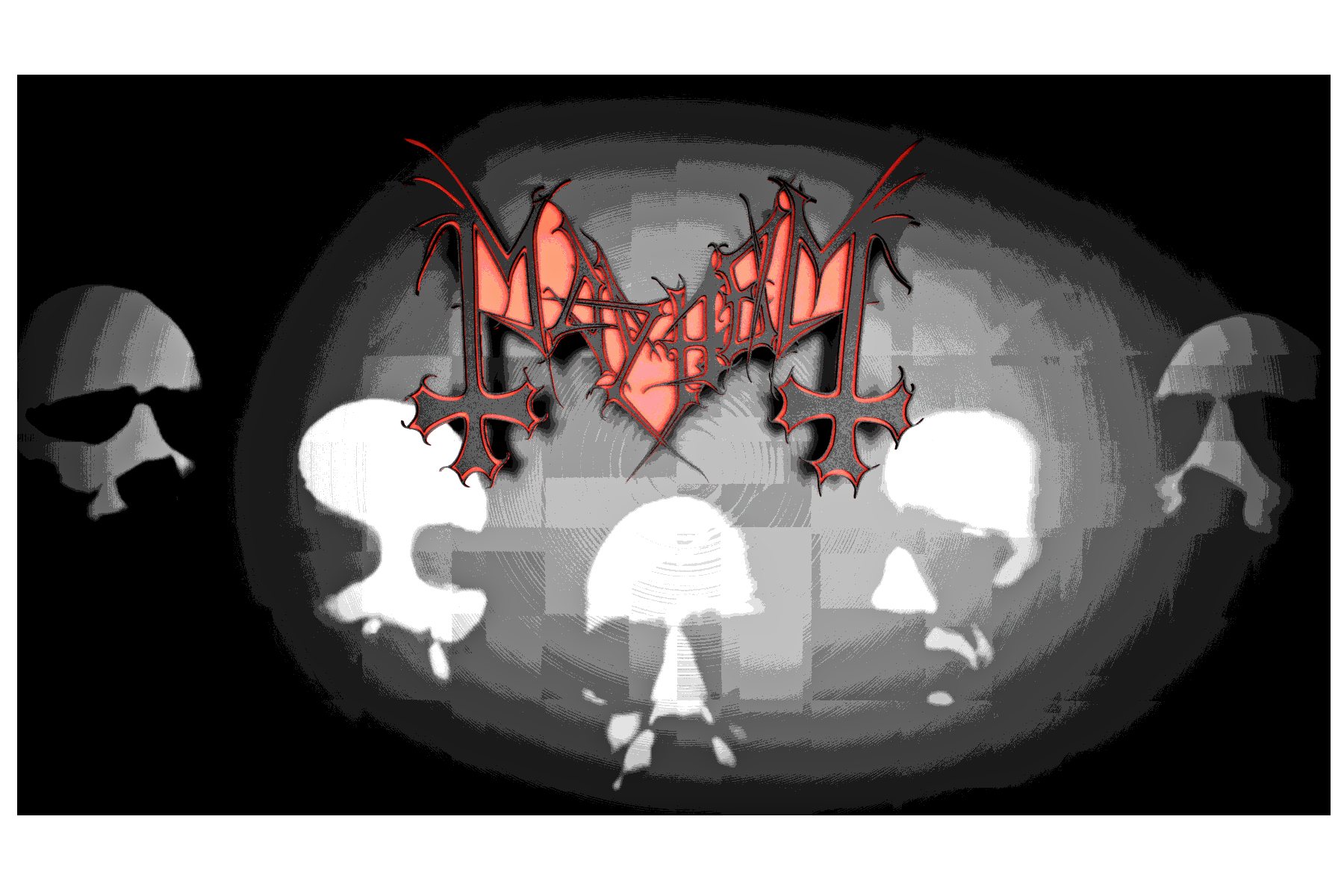 Mayhem band logo wallart