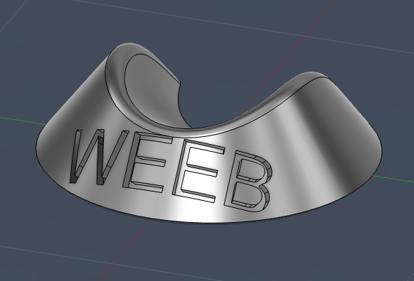 The Weeb Chopstick Rest-- With Secret Message!