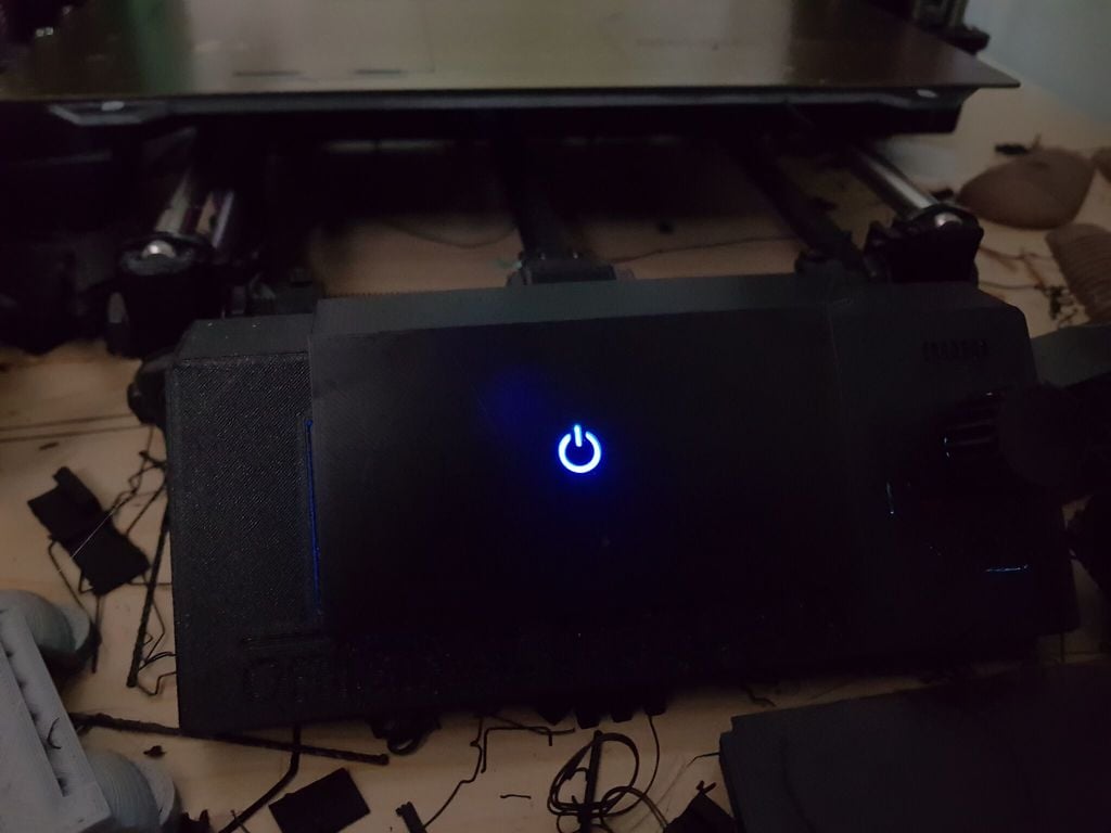 LCD Screen Cover for Prusa i3 MK2 MK3 REMIX (ON Icon)