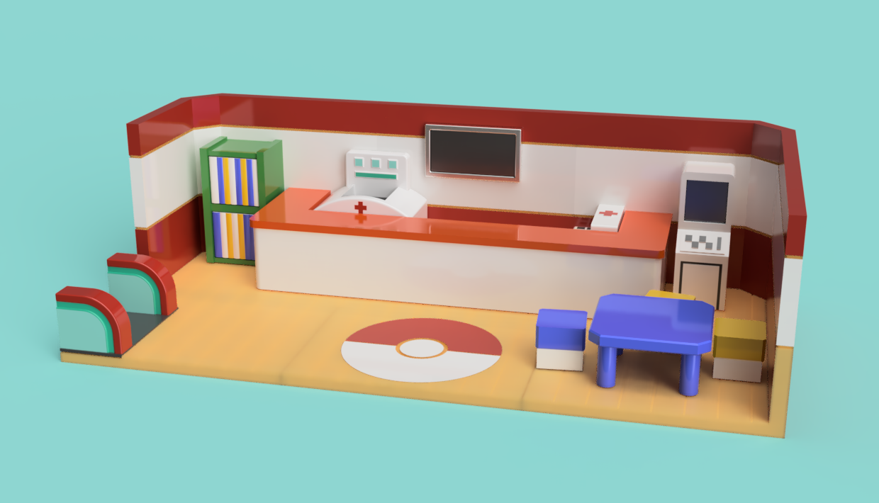 Tomy Pokémon Center Toy Diorama