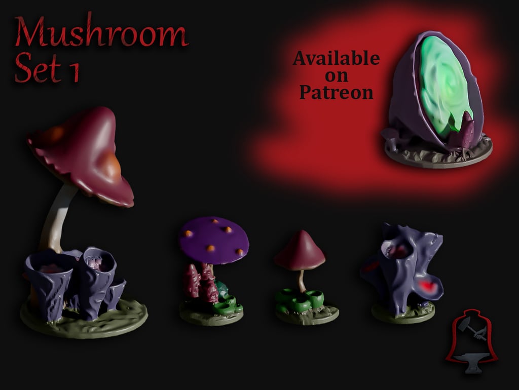 OpenFoliage Mushroom Set 1