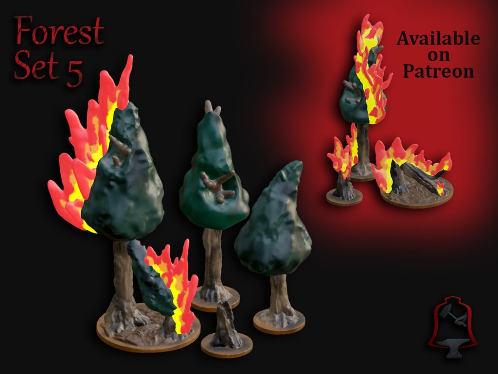 OpenFoliage Forest Set 5 - Burning Woods