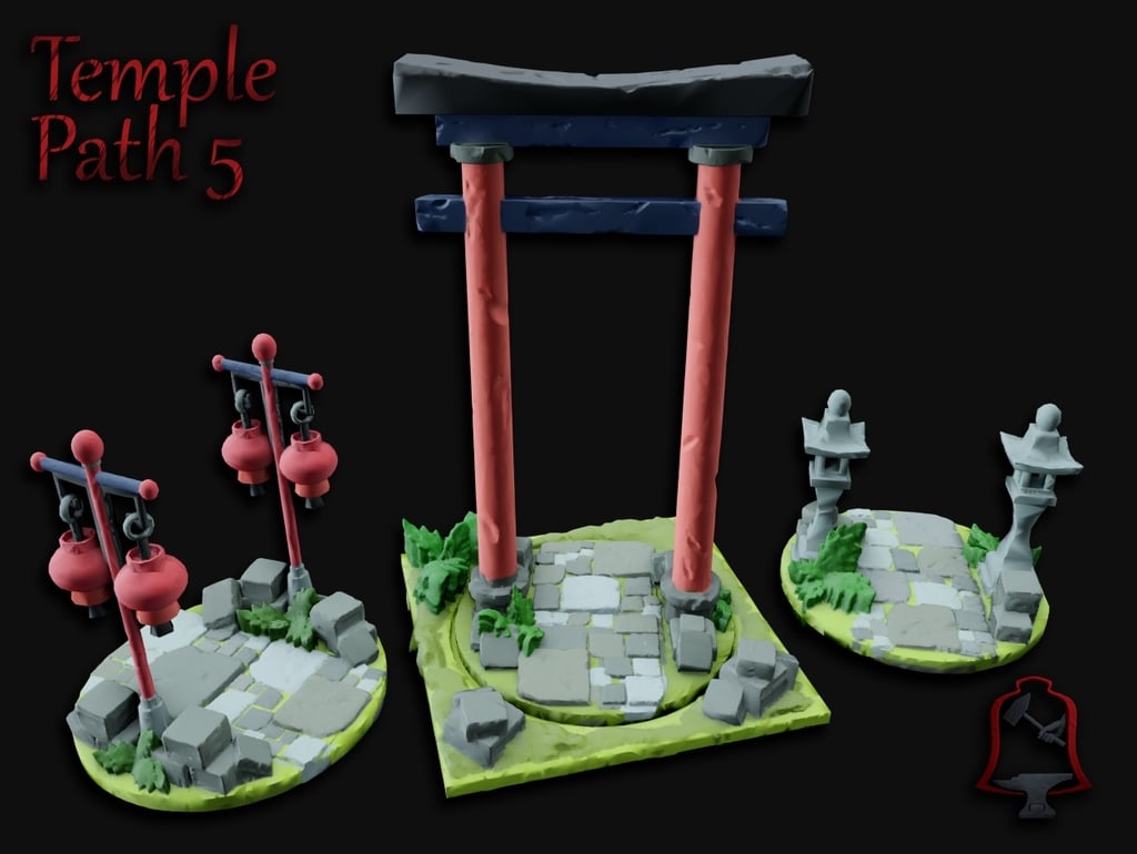 OpenFoliage Temple Stone Path Set 5