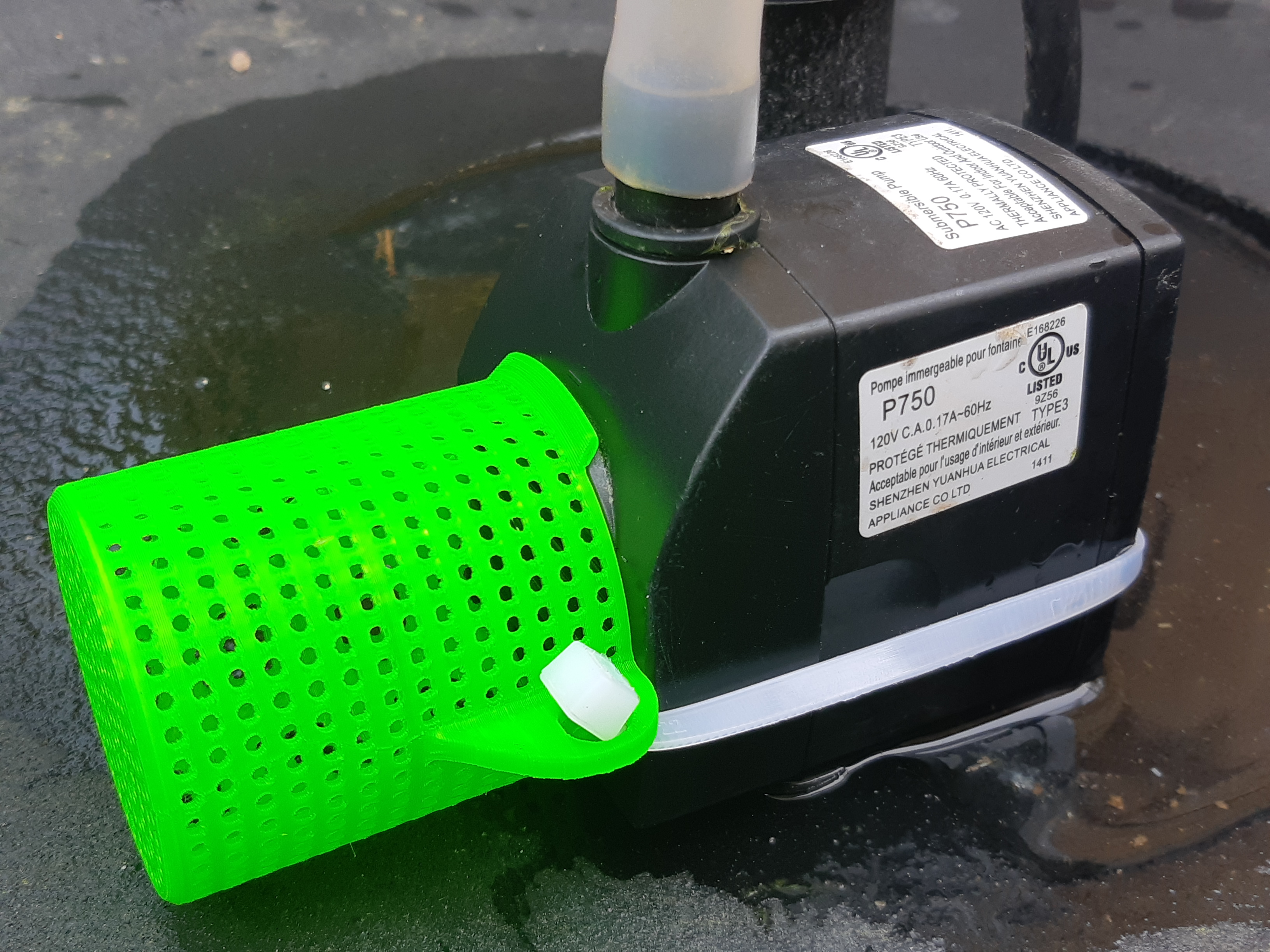 P750 Garden Pump Inlet Screen