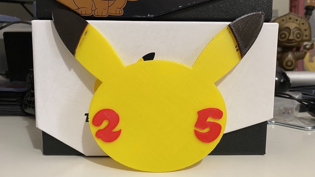 Pokémon 25th anniversary Pikachu Logo