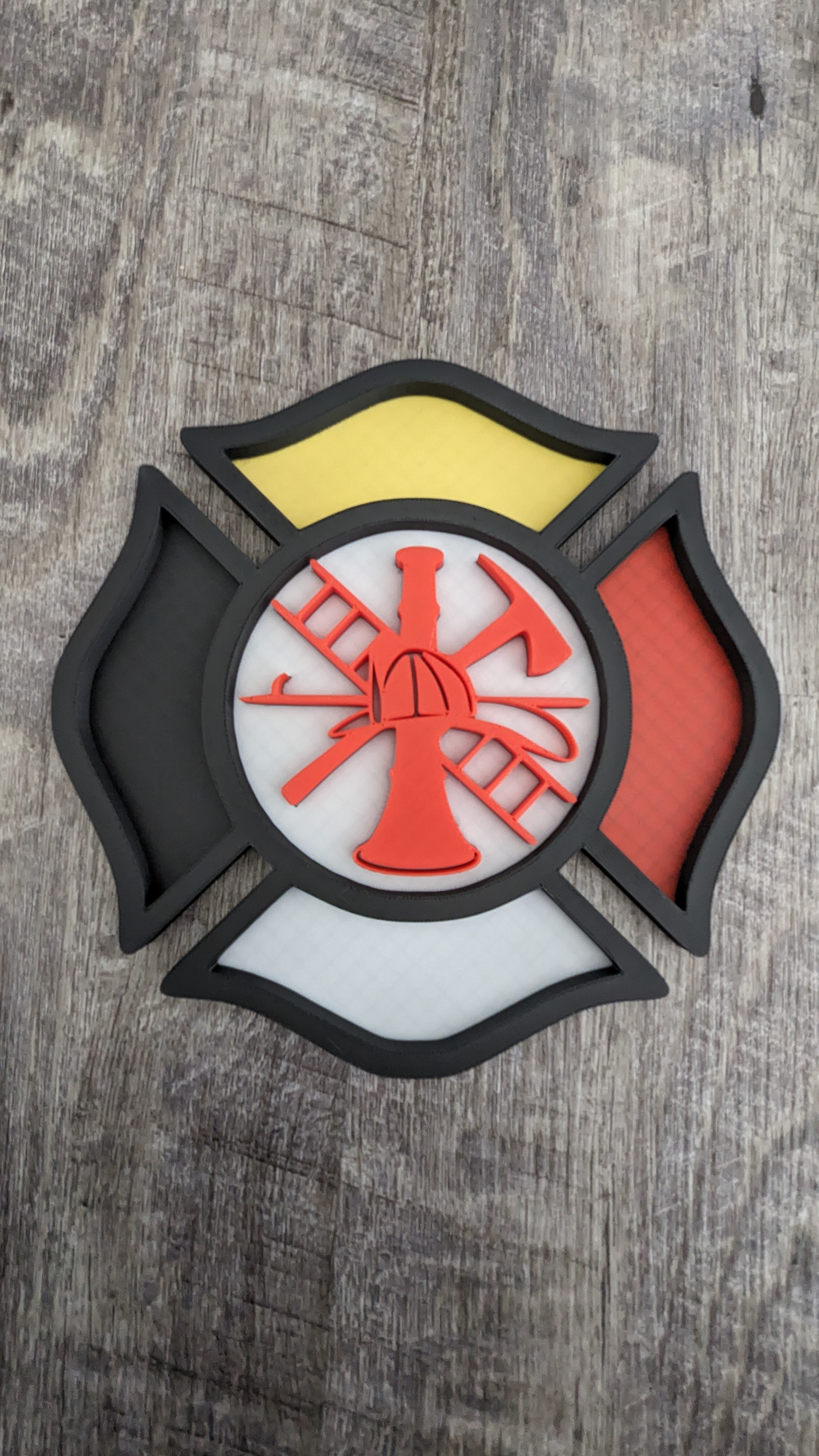 Firefighter Maltese Cross Medicine Wheel Version
