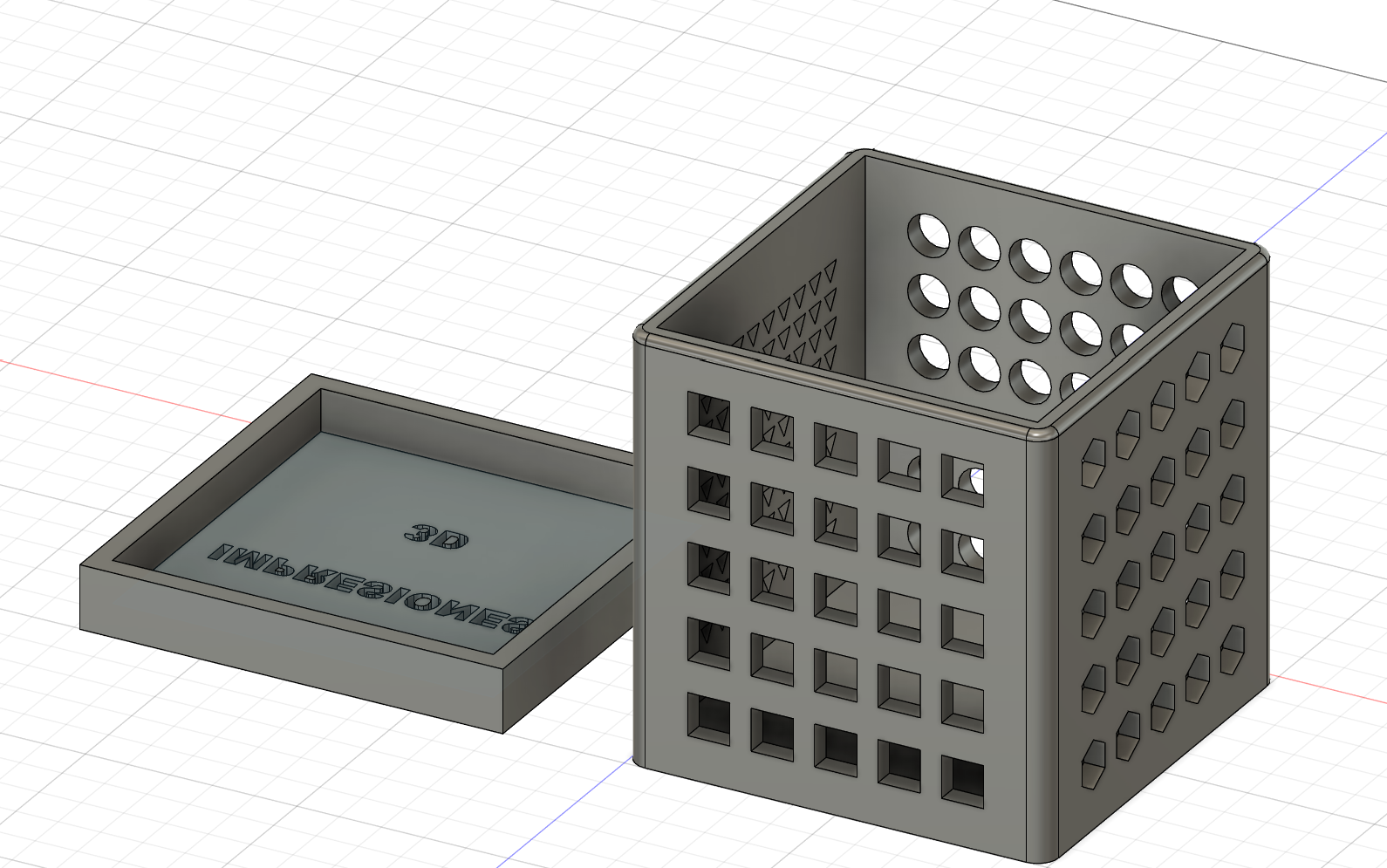Caja para entrega de pedidos 3D