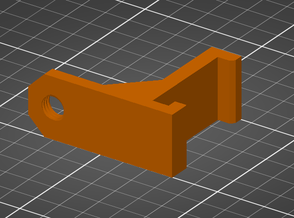 PC4 Bowden Clip with M8 and M10 threaded holes