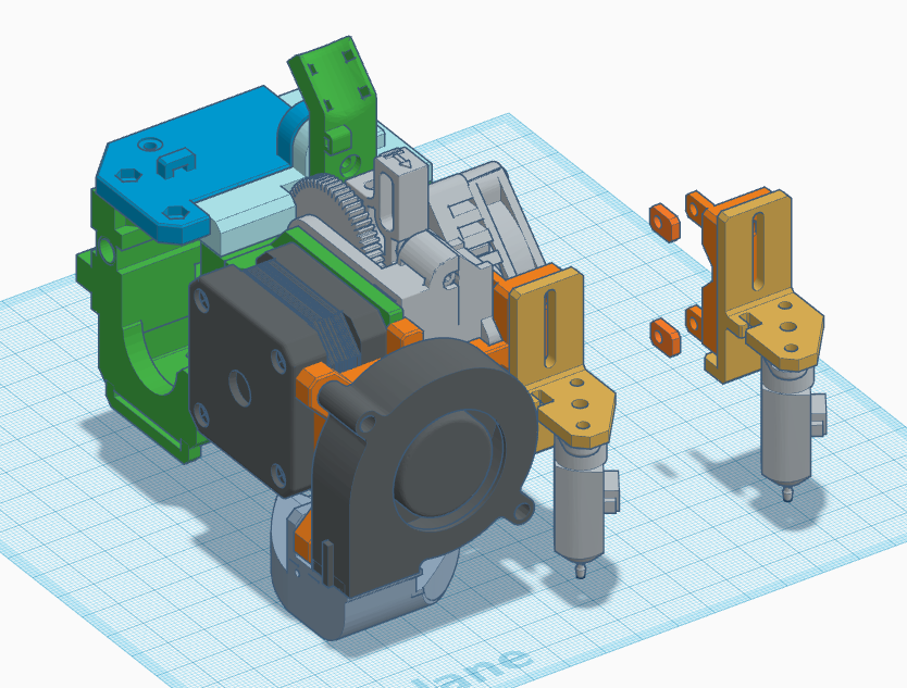 Titan Aero mount for hevort
