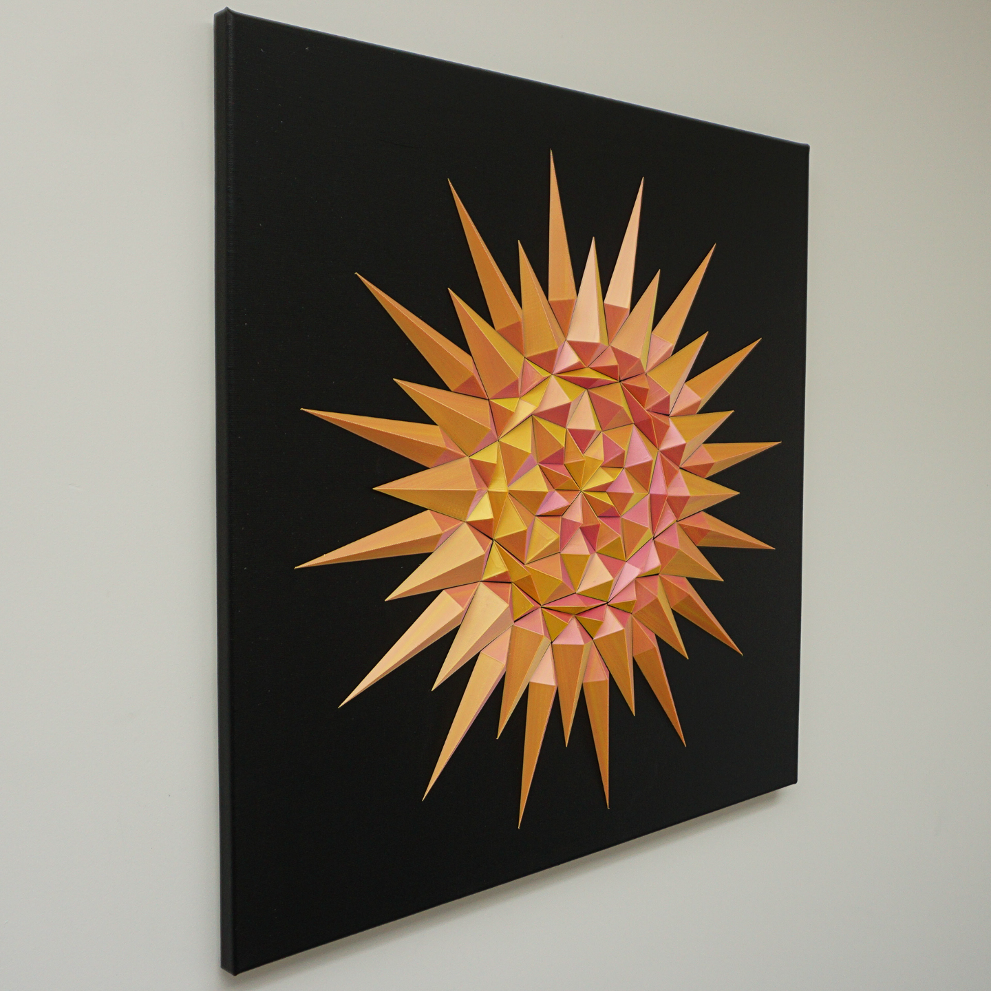 Geometric Star/Sun wall design