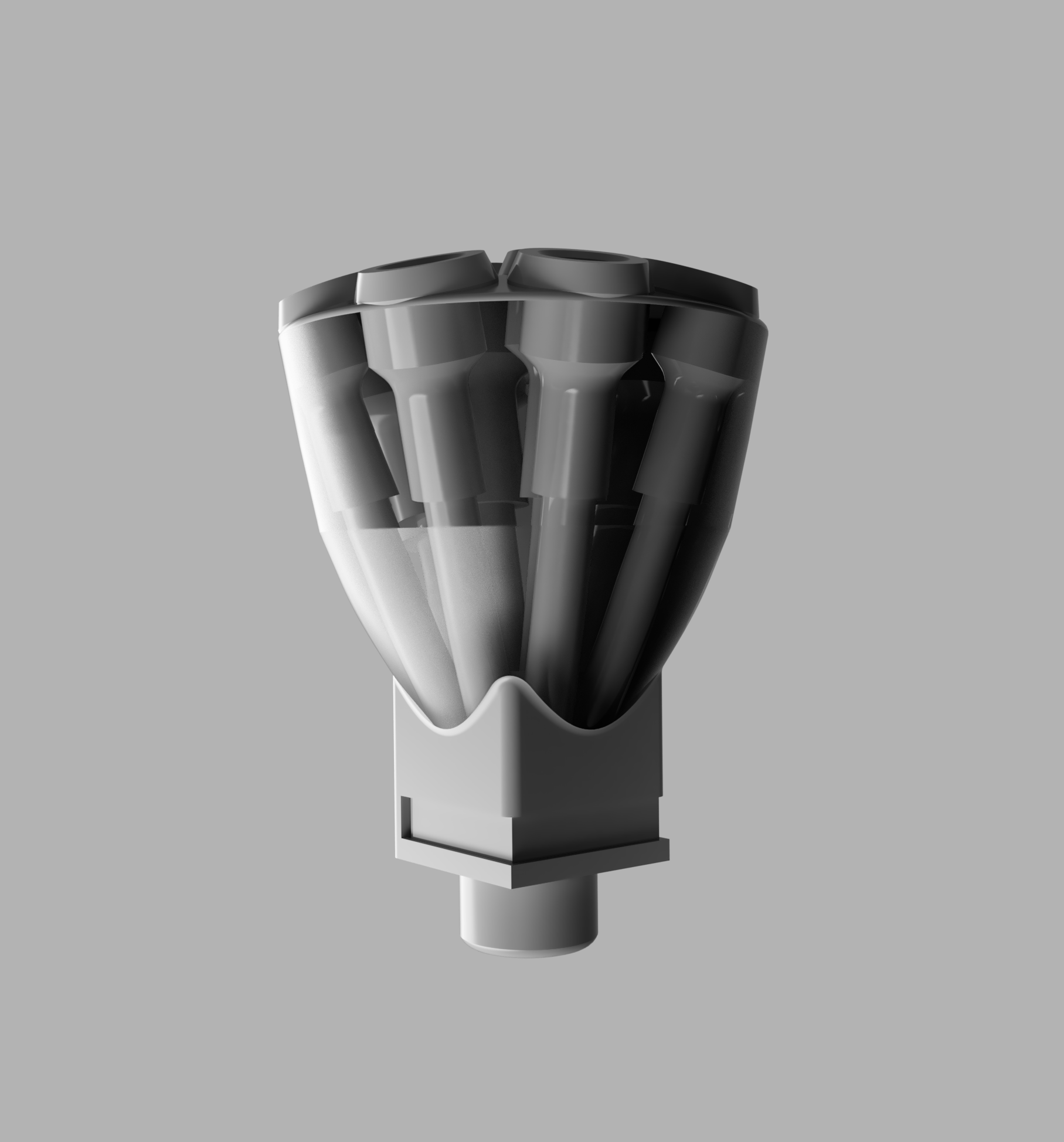 Mini Splitter V2 for MMU2+1s mod remixed for pfte clip coupling