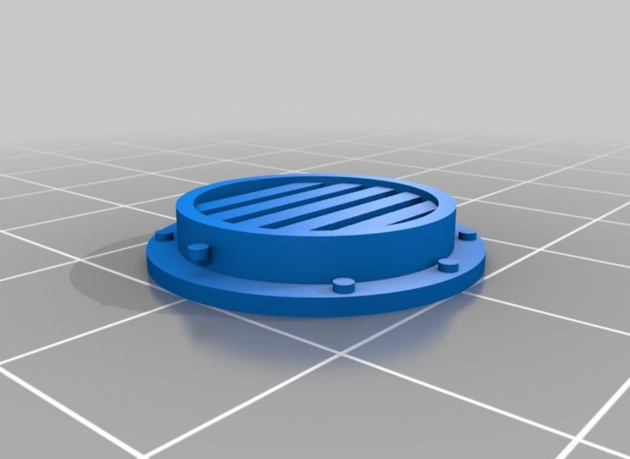 Simple air inlet scaled for wargaming