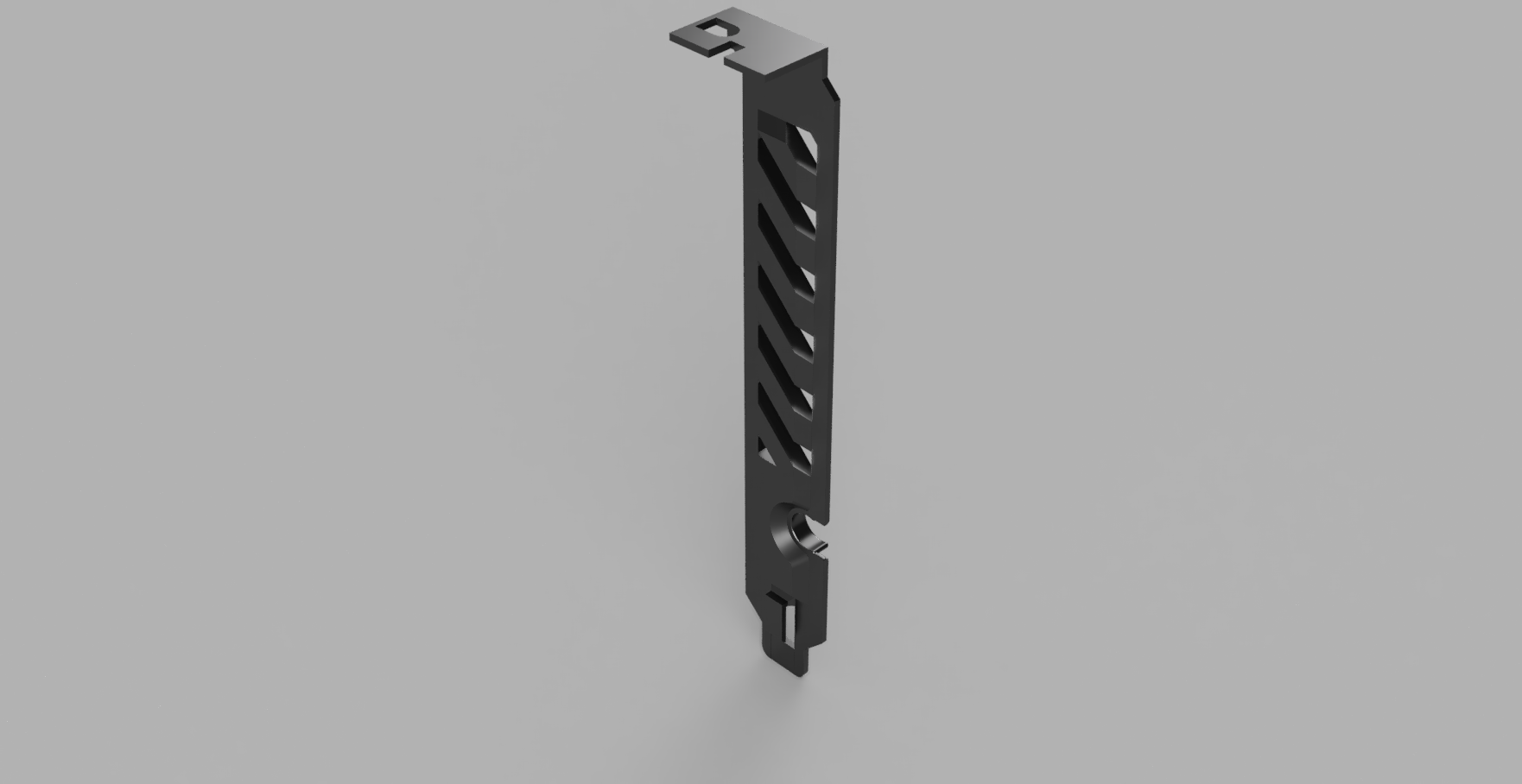 PCIE Bracket - Cable feed through