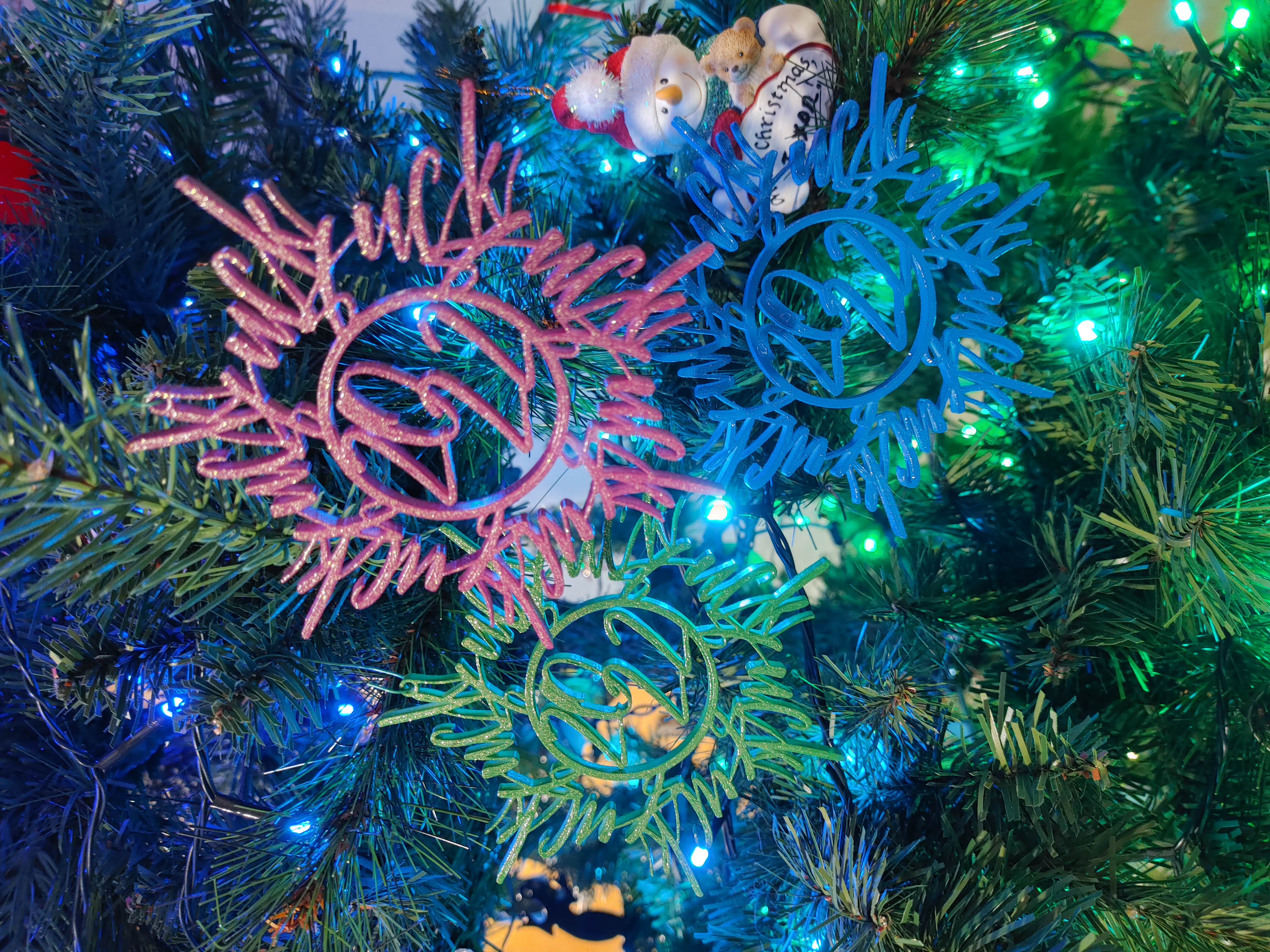 Customizable Word Snowflake