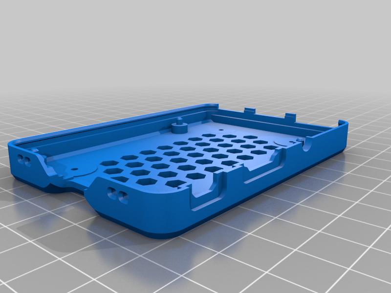 Case Base with 8x2mm Magnet Mount for Malolo's screw-less / snap fit Raspberry Pi 3 Model B+